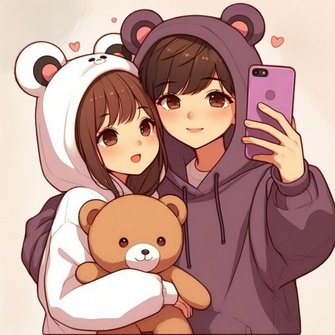 Instagram Cute couple DP for WhatsApp