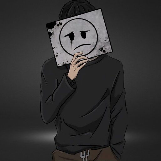 Hidden Face DP for boy for WhatsApp