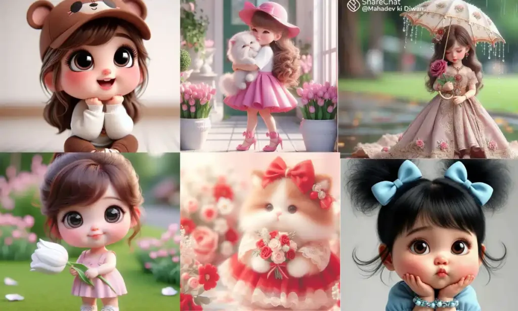 Instagram cartoon DP for girls