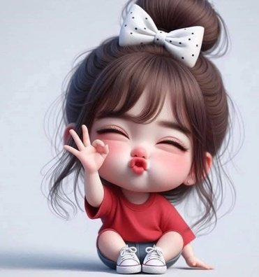 Instagram cartoon DP for girls for Facebook