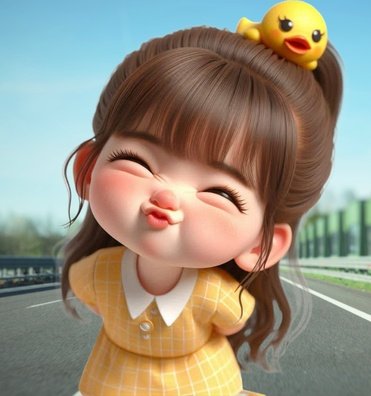 Instagram cartoon DP for girls