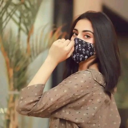  Mask girl DP Pics