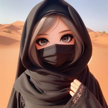 Mask girl DP for WhatsApp