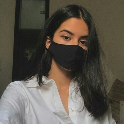 Mask girl DP for WhatsApp