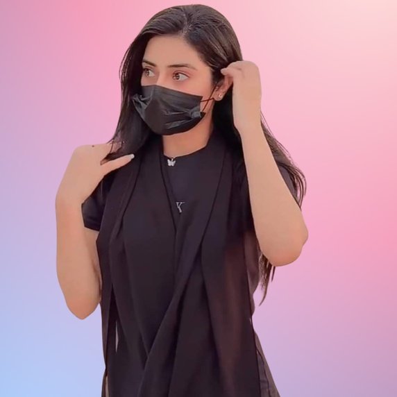 Mask girl DP for WhatsApp