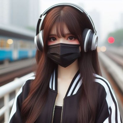  Mask girl DP for Instaram