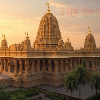 Ram mandir wallpaper for Facebook